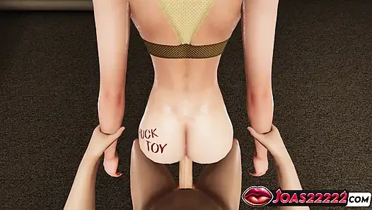 Seksi yoshike anime 3d hentai - bakış açısı ayakta domaltmalı mükemmel göt, bacaklarını açıyor yakın çekim ve anal kazık avcısı dölleme