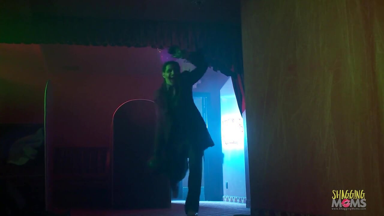 An outstanding orgy at a strip club with busty milfs in sexy costumes and guys with big dicks