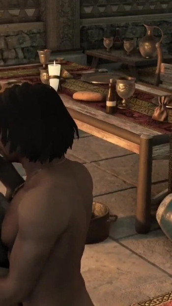 Snažan trenutak iz "Skyrim B and L mod - Više zadataka i slavlje u dvorani uz seks s više žena"