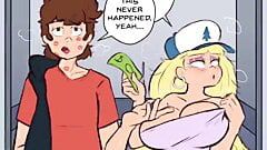 Dipper pines & pacifica Northwest fuck trong thang máy