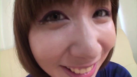 Busty Japanese teen enjoys a good tease