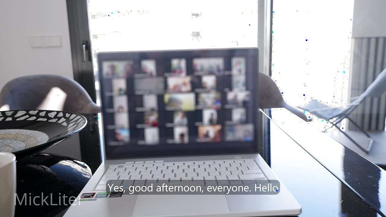 She Was Really Horny, so She Had Sex with Me During a Work Zoom Meeting