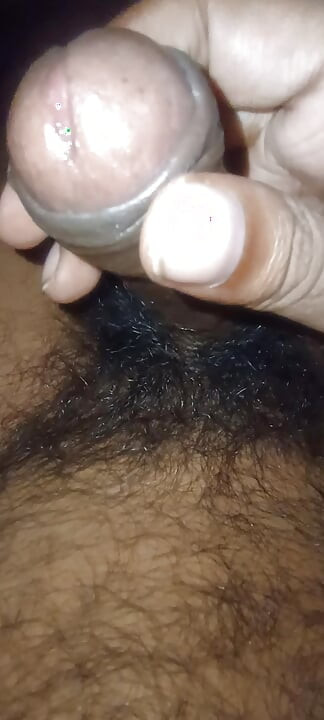 Big thick black cock force jerking precum show
