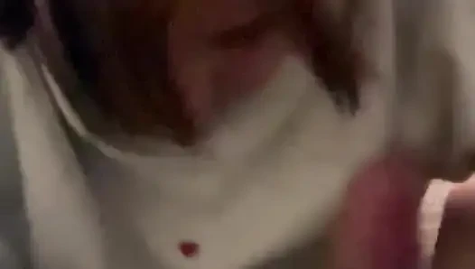 18 Year Old on Her Knees Blowjob