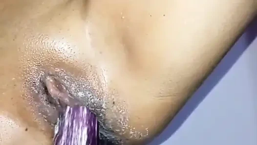 Pacar toket besar Sri Lanka menampar pantatnya