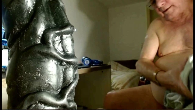 grandpa play with a big plug