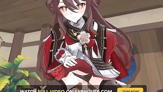 Genshin Impact - посетите дом Ху Тао для дикой ночи страстного секса - 3D хентай анимация