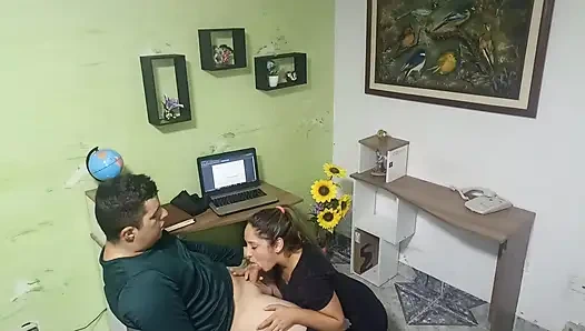 Eva sucking a delicious cock