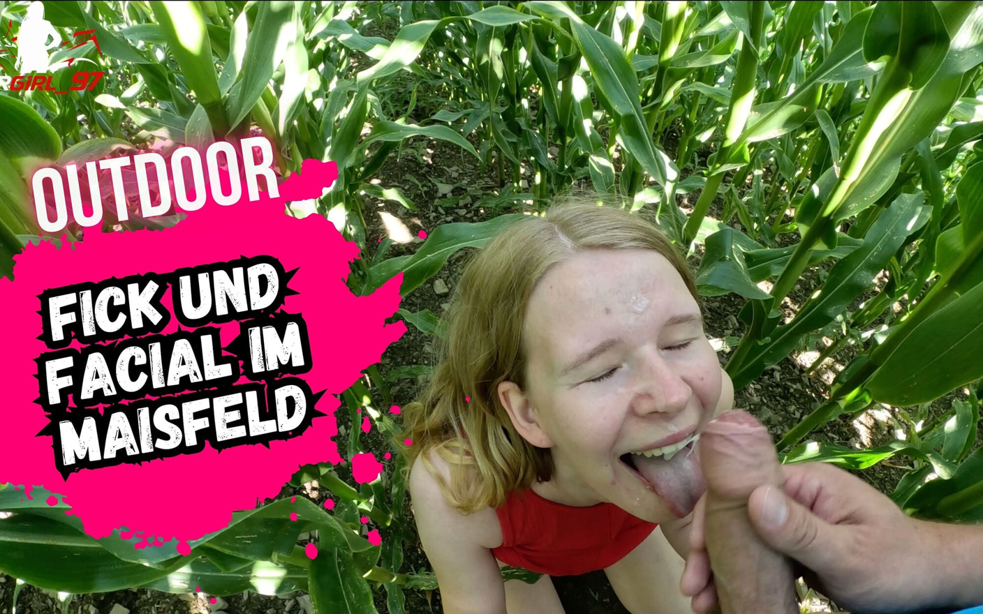 Cheap Teen Slut Gets Fuck and Facial in Cornfield