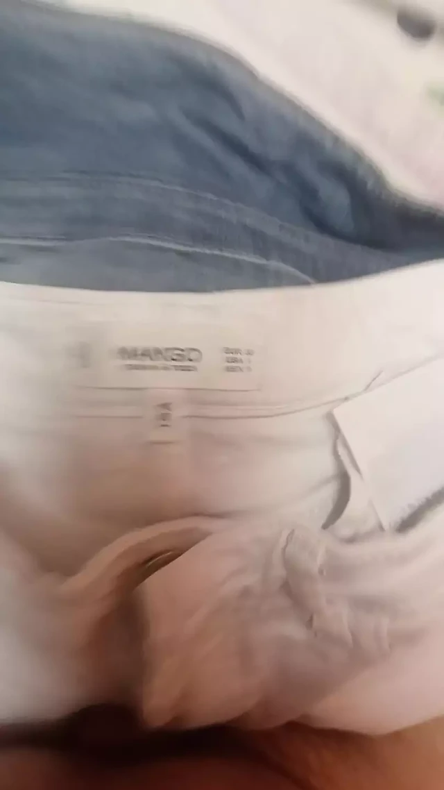 Cum on jeans