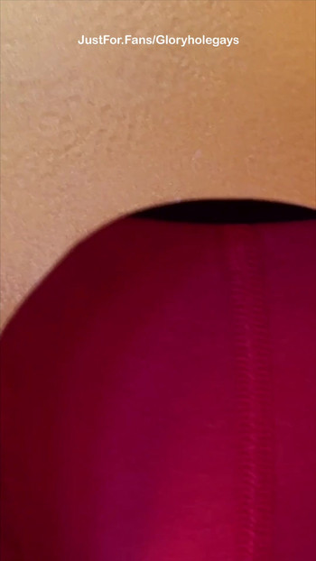 Bisexual Guy at the Gloryhole - the Loudest Orgasm Ever