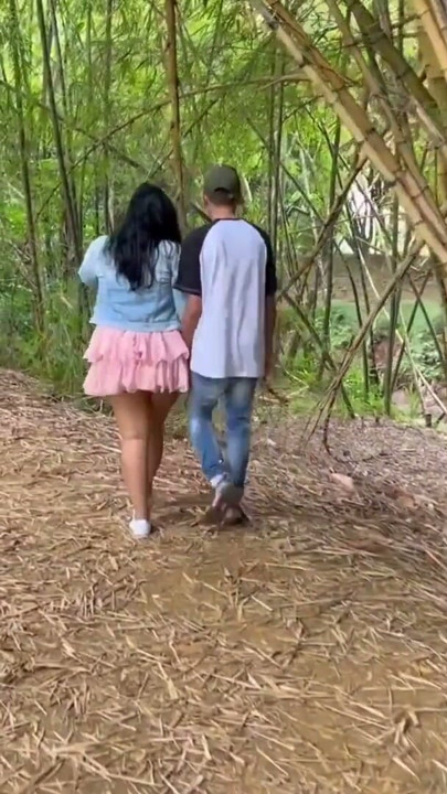 Amateur couple have sex on their first date in the public park - Savannah Watson | Clip 1
