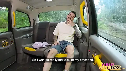 Female Fake Taxi - польскую рыжую Cherry Candle застукали за изменой и минетом за лизанием киски горячим публичным сексом