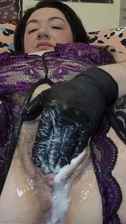 MILF Creamy Porn Reaction In Crotchless Lingerie | Clip 1