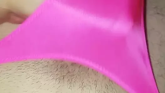 Stroking in a brand new thong