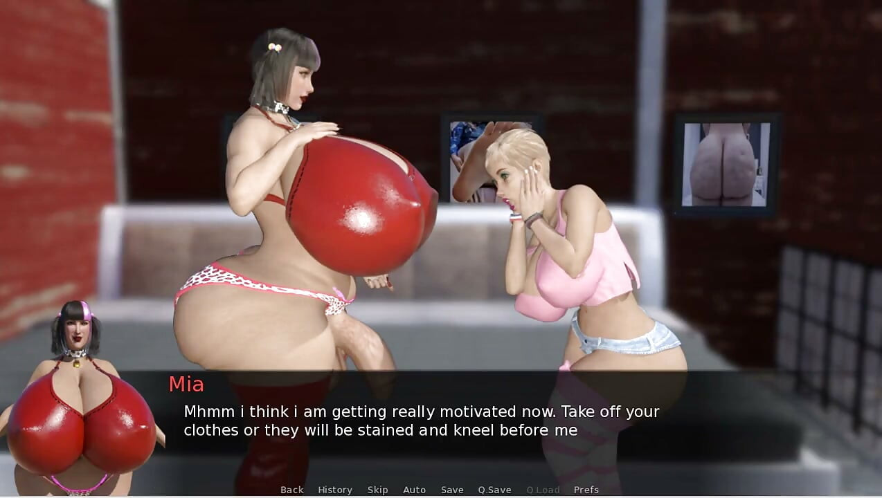 Futa Groves - Gameplay - Roleplay - Big Tits Futa Breeds the Mc and Fill His Stomach