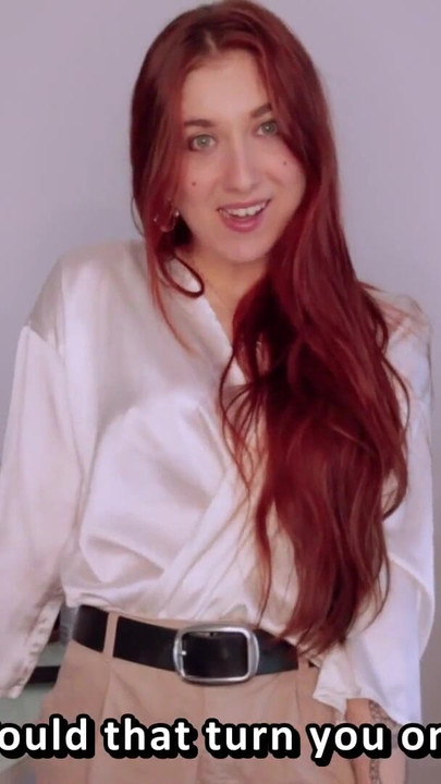 Emotional moment from "ASMR JOI (French with subs) - The Barber Shop."