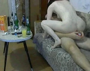 Russian couple trying to have fun