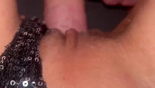 Auf die Fotze und das Höschen abspritzen