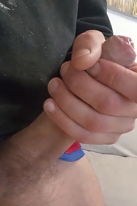 The Horny Dude with the Giant Cock Came Back From Training and Emptyed His Balls