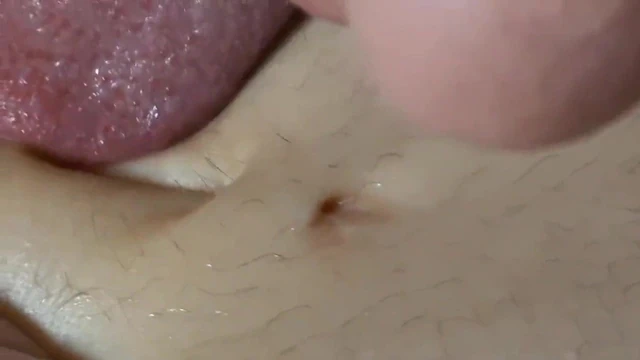 beautiful deep and closeup navel lick and tongued