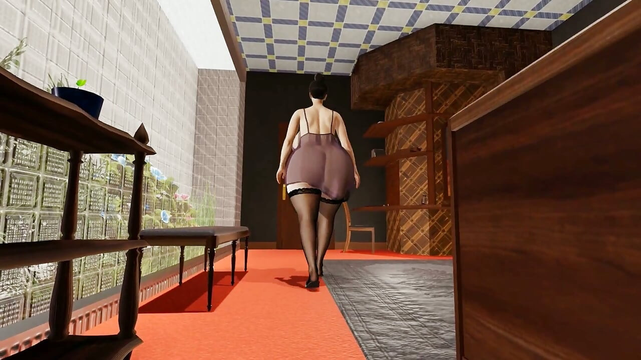 Royal Service. Plus Size Curvy BBW Woman Pleases Two Hotel Vip Clients. Emptie41