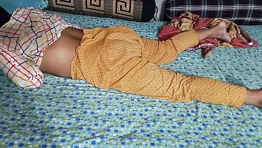 Step sister with First-time village at home