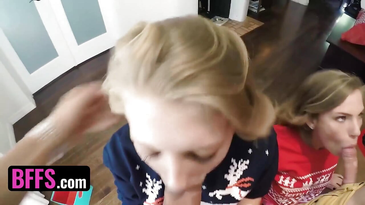 BFFS - dve slatke devojke Sydney Cole i Moriah Tyler Reeve nevaljali pokloni u kutijama od kinky dudes