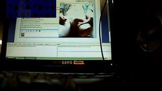 Webcam en direct, salle de chat, doigts dans le sexe