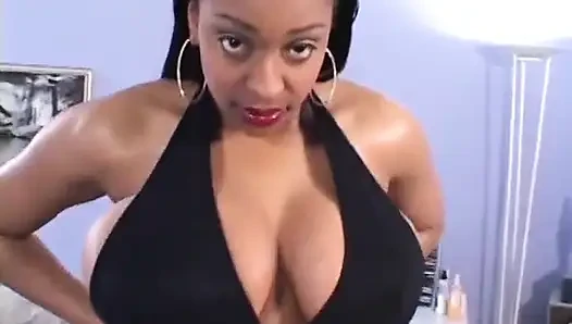 Busty Slut with Big Boobs Titty Fucks Her Man While Licking His Cock