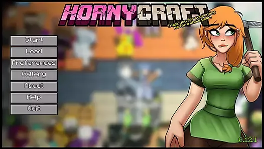 HornyCraft Minecraft Пародия хентай игра, порноплей Эпизод 33 ведьма сосет огромный член, пока он разговаривает с Алексом