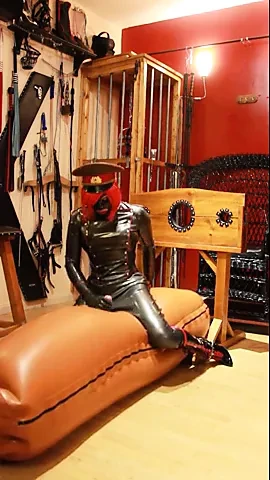 Latex military mistress