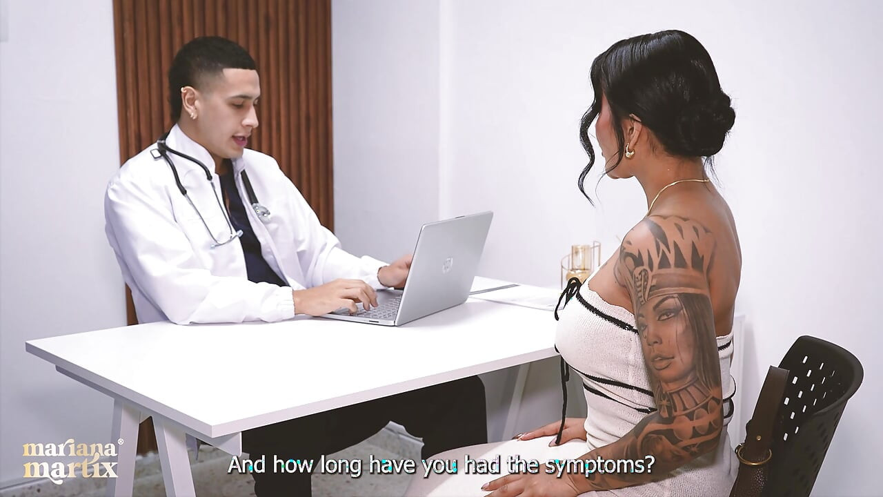 At my doctor's appointment I end up getting fucked by the doctor's big cock - Mariana Martix & Max Betancur