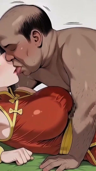 Devojka u crvenoj kineskoj haljini je ljubazna prema svima - 3d hentai ai HD | Klip 2