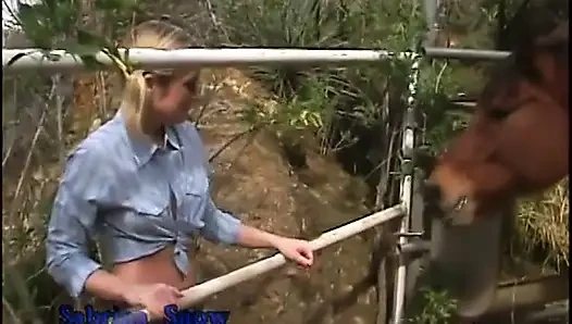 Sexy Blonde Slut Fucks Outdoors