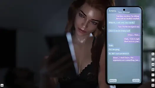 Grenzen der Moral - die Geschäftsreise in Paris - teil 4 - neckt ihren stier mit videoanruf-sex neben ihrem ehemann