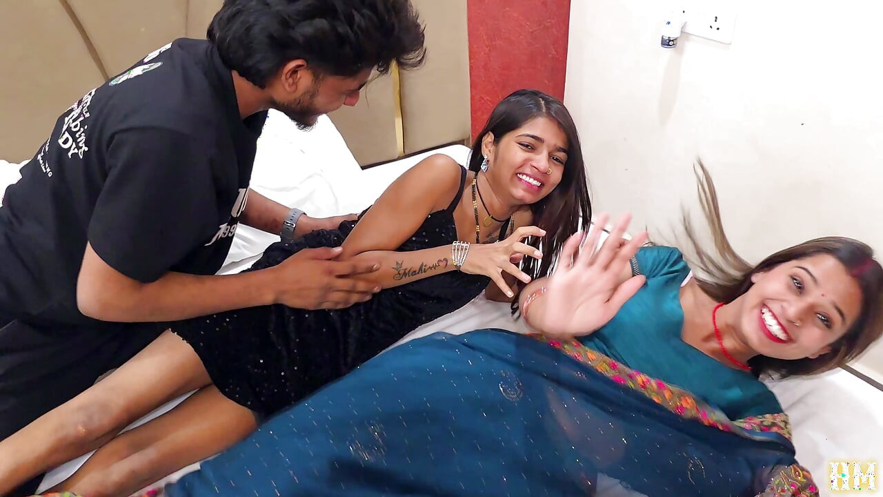 Desi Husband Wife videshi and Stepsister Hardcore Three Some Fucking Video