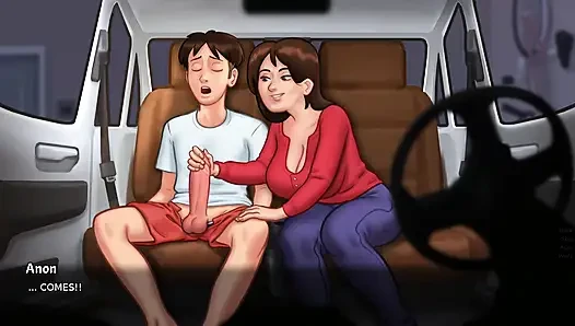 Es gibt nur einen penis im haus, also wechseln sich stiefmutter und stiefschwester jeden tag ab - summertime saga