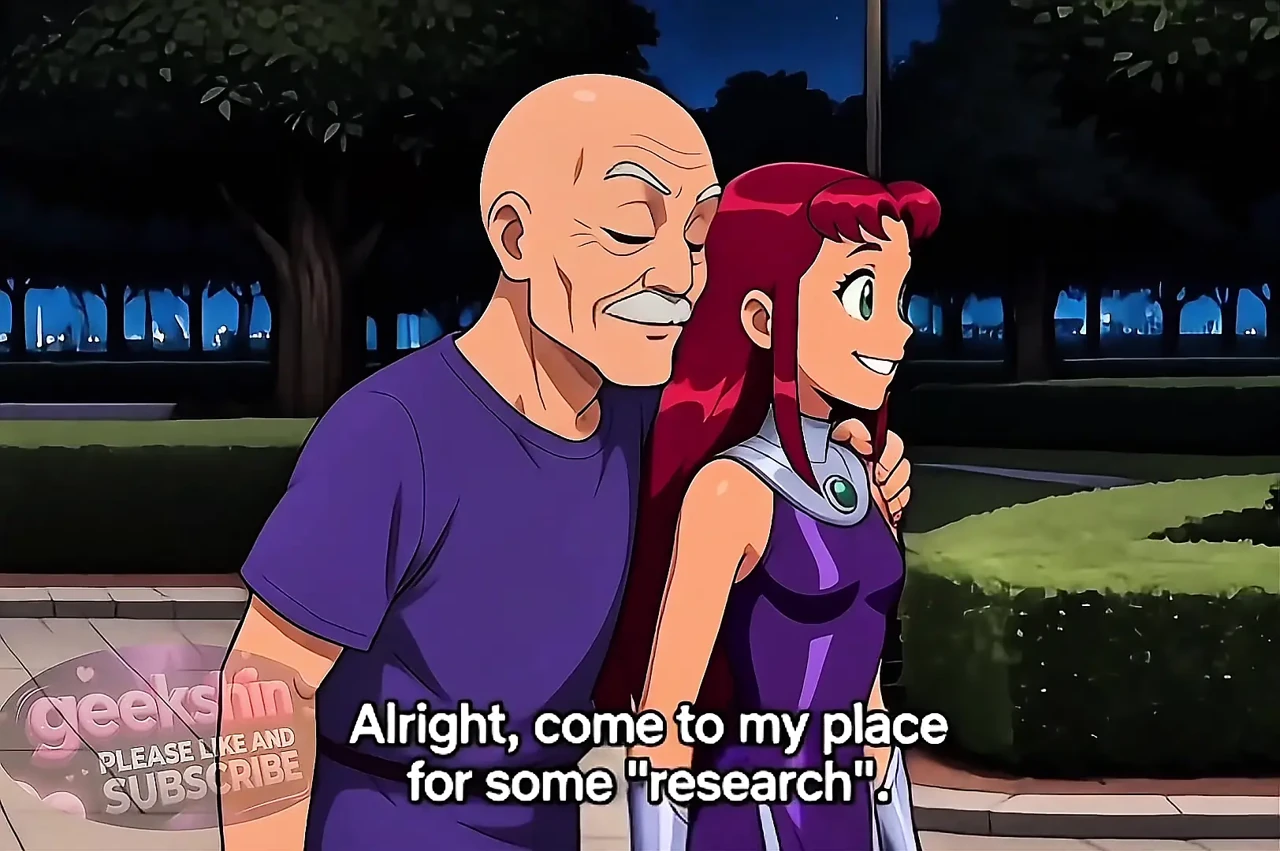 Starfire and the Old Man do something  (AI Perverted Video)