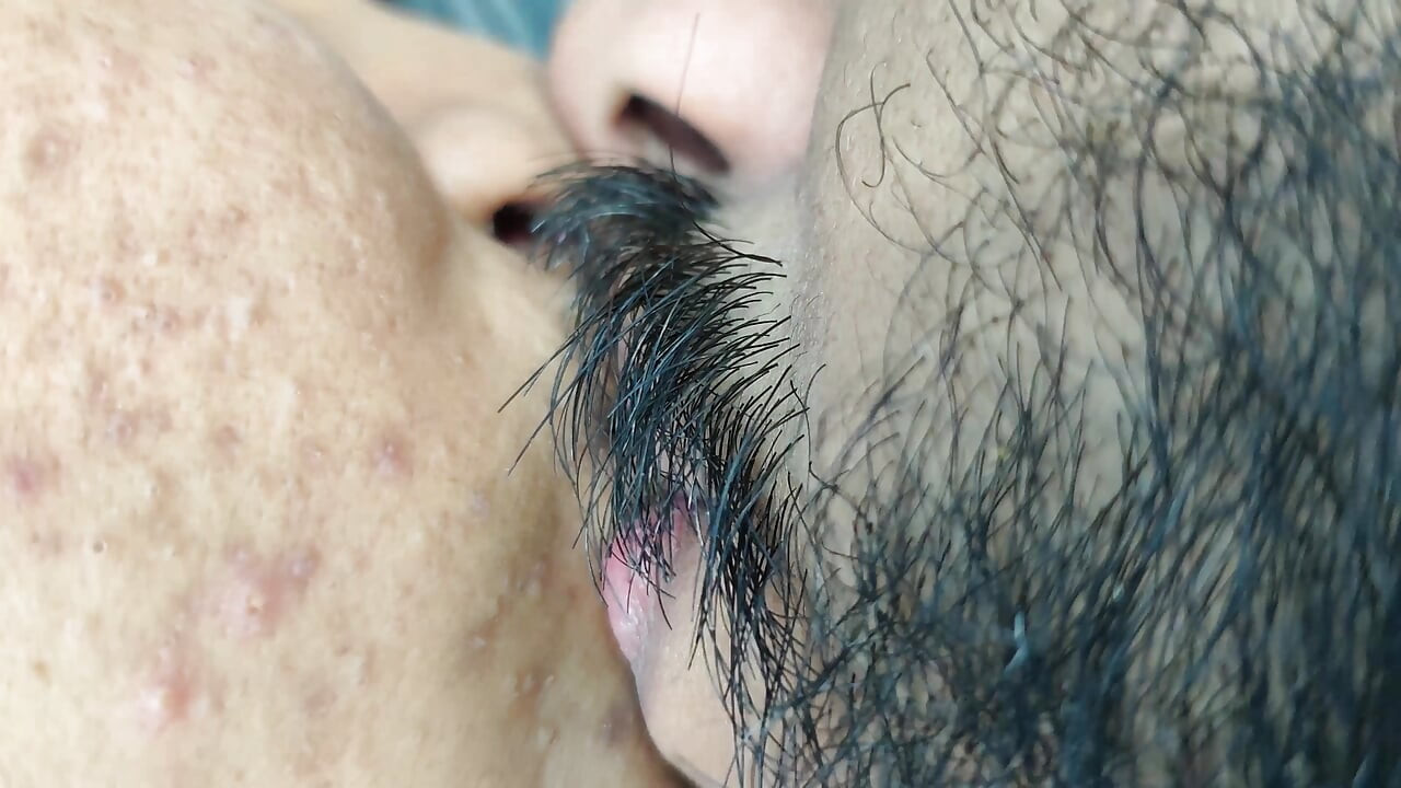 Hot deep lip lock in nude romance