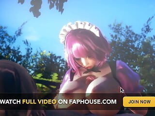 Kokoro Maid Hot Titjob and Creampie - Animation