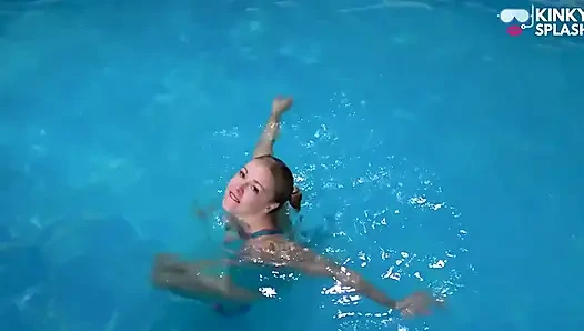 Swim & Play in Pvc Mac, Latex and Heels