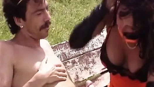 Big Titted MILF From Germany Gets Huge Cock to Please Her Outdoor