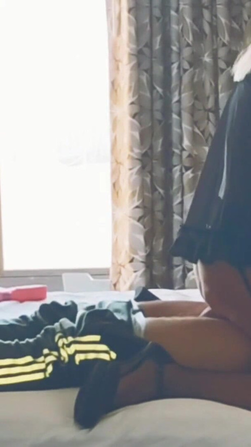 Meet up with cheating wife at hotel full movie. She is ready for sex in black lingerie and fishnets | Clip 1