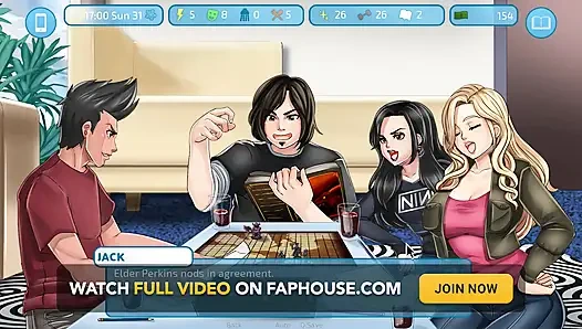 Love & sex second base: playing game with friends at home ep 23