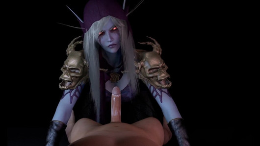 Sylvanas Windrunner geeft een pijpbeurt in pov: warcraft pornoparodie