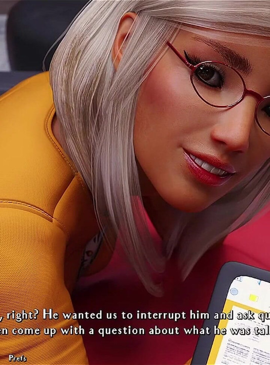Being a Dik - Virgin Nerdy Girl Didn't Realize Her Panties Was Showing