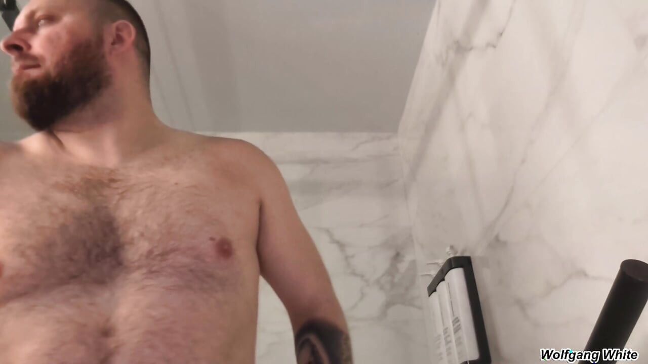 Shower With Your Stepdad - Wet Taboo Roleplay - Thick Cumshot On You Bottom POV - Wolfgang White