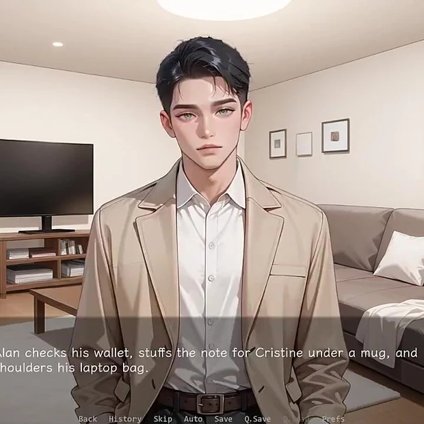 Ntr'd by My Friend #12 Ai Hentai Game - Masturbating Through Shorts