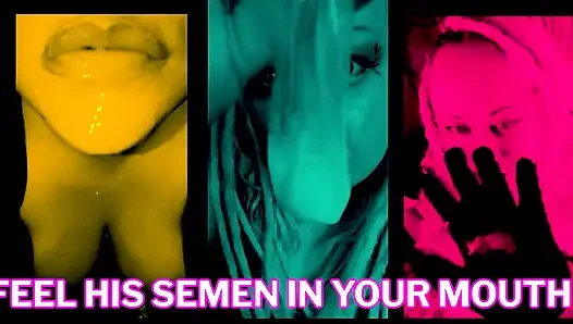 Rasakan air maninya di mulutnya versi kondom yang dikuras